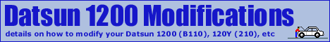 the Datsun 1200 Modifications web site