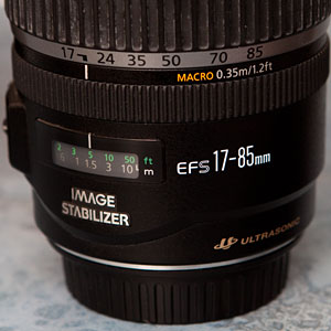 Canon EF-S 17-85mm IS lens