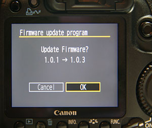 Canon 50D firmware upgrade