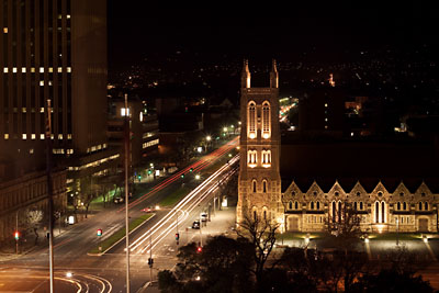 'Adelaide at night' - Canon EF 50mm f/1.8 lens at f/8