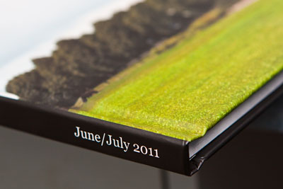 spine of the book
