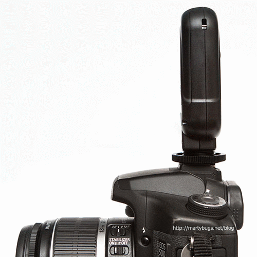 Phottix Ares transmitter has a rotating mount