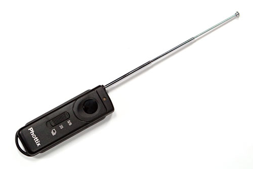 transmitter with antenna fully extended