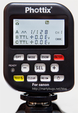 photo 4: group 1 output in manual mode, power level set to 1/128, or is it 1/128+0.3 or 1/128+0.7 ?