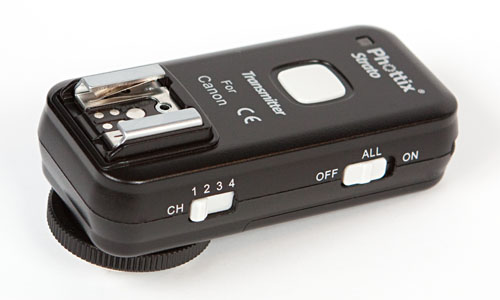 Strato transmitter, showing channel selector and all-channel switch