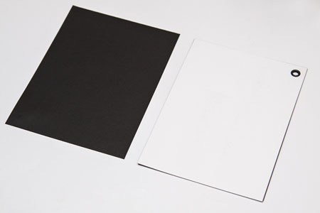 black and white cards