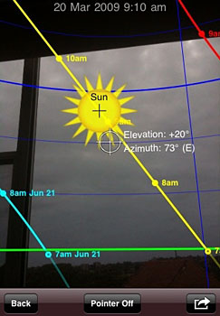 Sun Seeker - 3D augmented reality view