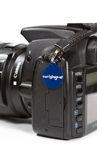 a mini round tag on my Canon 350D