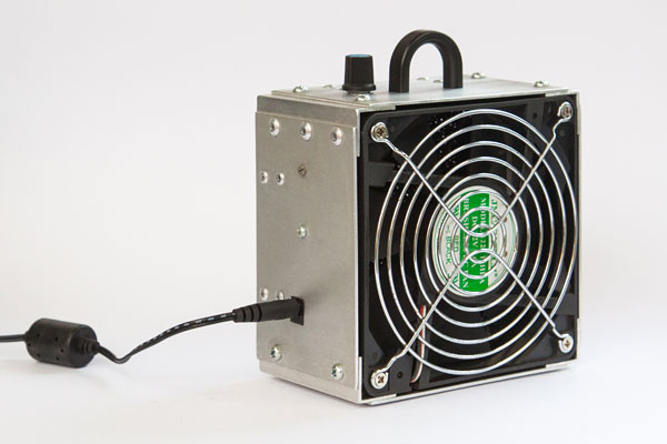 rear of the completed solder fume extractor
