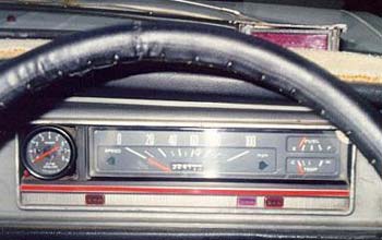installed on top of the dash