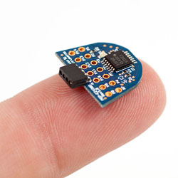 MSP430 microcontroller: finger-nail sized