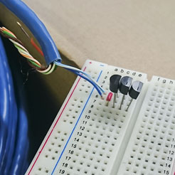 three temperature sensors in parasitic mode