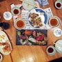 sashimi, tempura and sake