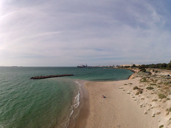 looking towards BP Oil Refinery