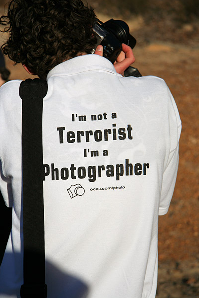 OCAU photographer shirt