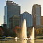 Fountains at dawn