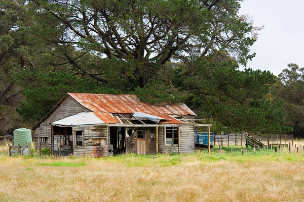 an old shack