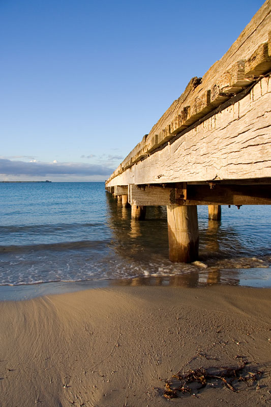 jetty at sunset