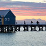 family returning from fishing