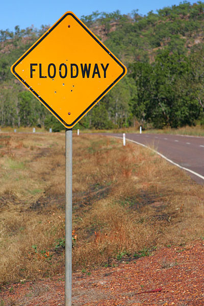 Floodway sign