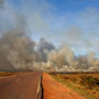 Grass fire near South Alligator