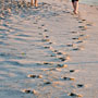 crossed footsteps