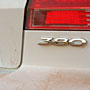 rear badge detail - Mitsubishi 380