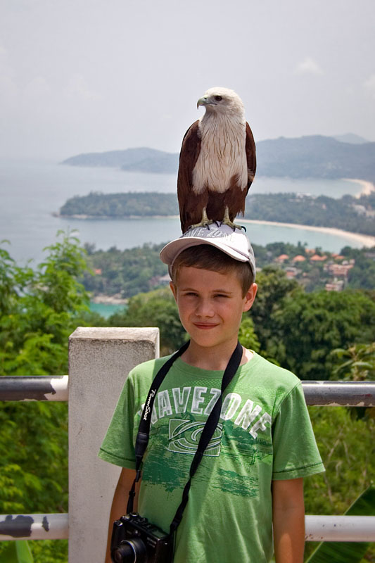 Ashley and a sea hawk
