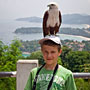Ashley and a sea hawk