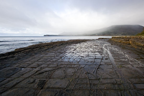 pan formations at the Tessellated Pavement