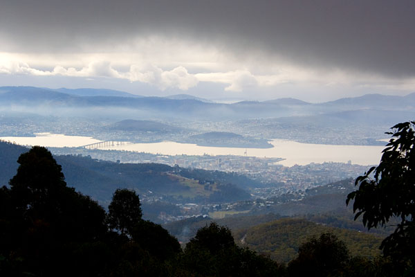 Hobart from Mt Wellington