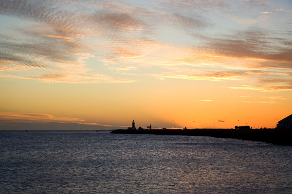 post-sunset colours