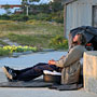 homeless man
