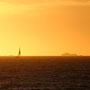 sailing boat at sunset