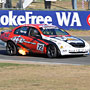 Clint Harvey driving an AU Falcon