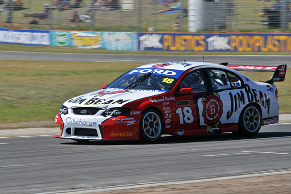 Will Davison driving a Jim Beam Racing BF Falcon