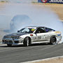 Sullivan drifting around the track