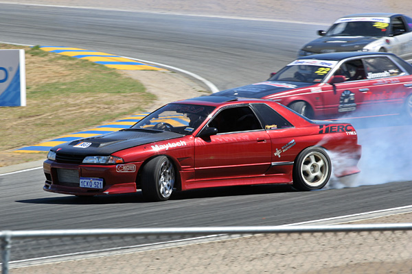 Drifting around WesTrac CAT corner