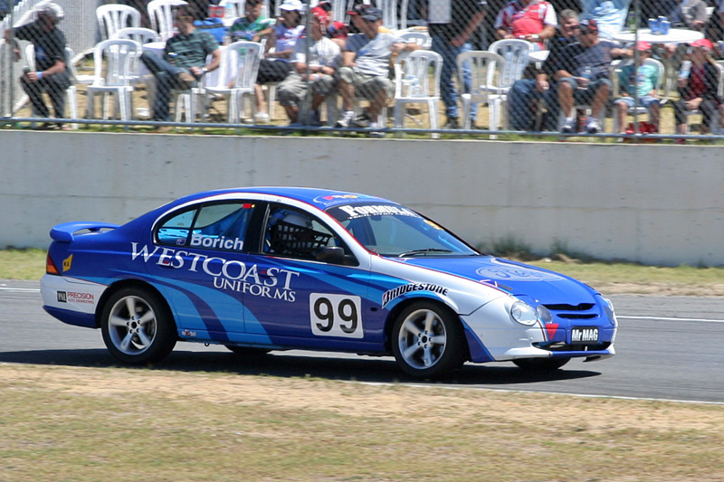 John Borich driving his AU Falcon