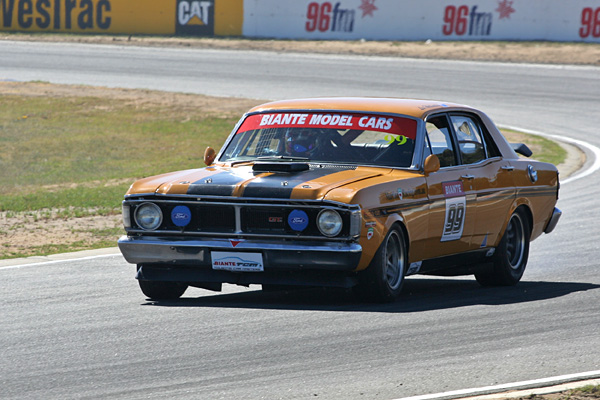 L Walmsley in his Ford XY GTHO