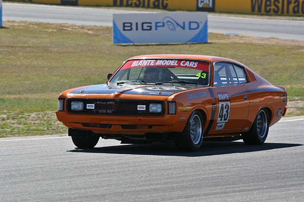 Mick Wilson in his Chrysler VH Charger
