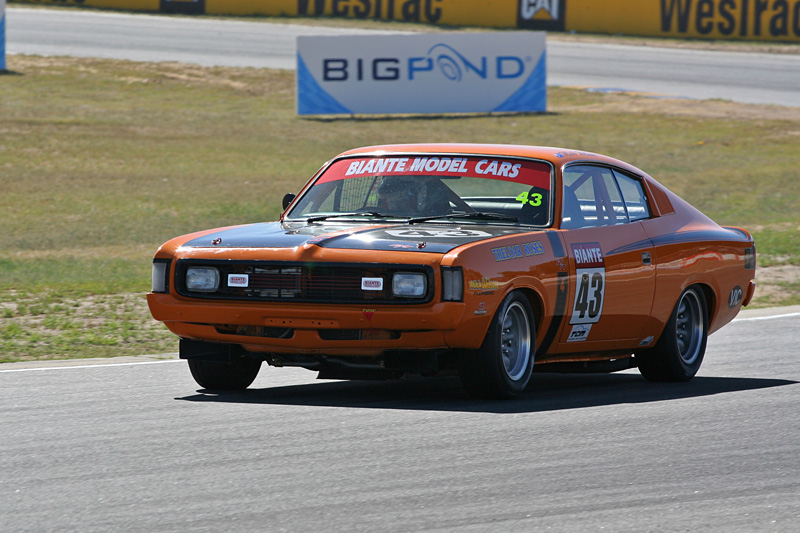 Mick Wilson in his Chrysler VH Charger