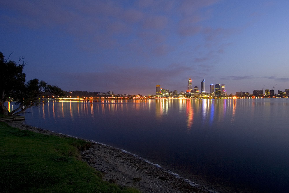 Perth city before dawn