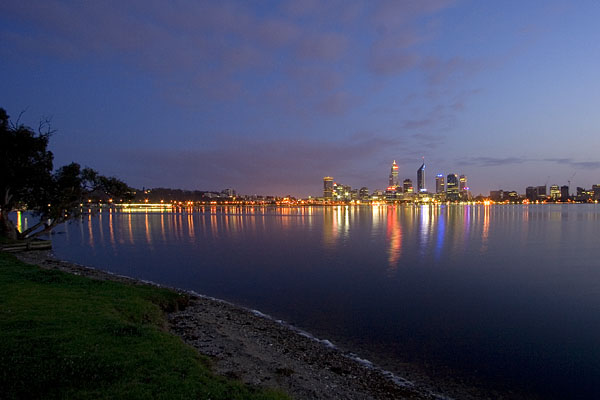 Perth city before dawn