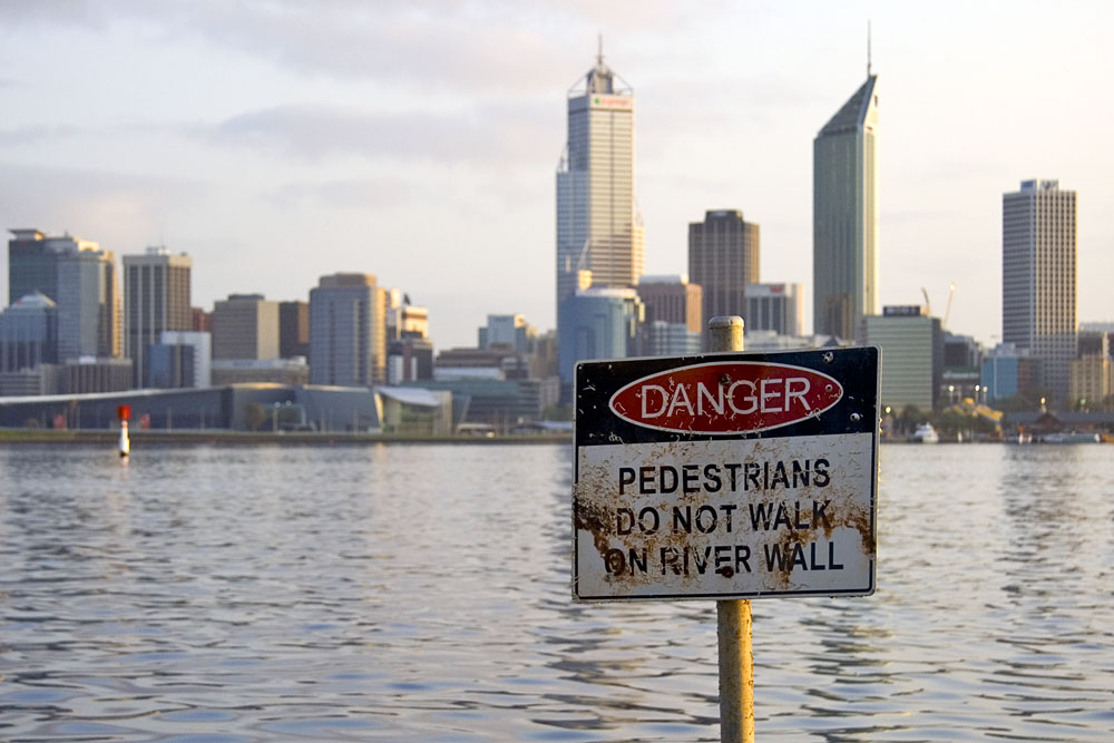 sign and city