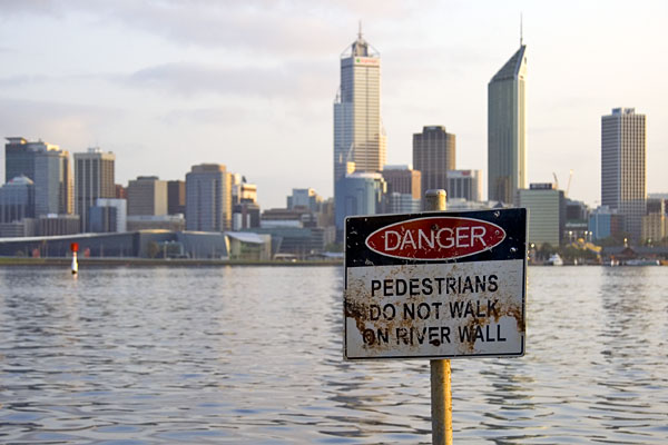 sign and city