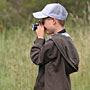Ashley composing a photo