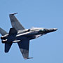 RAAF F/A18 Hornet and vapour on the leading edges