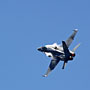 RAAF F/A18 Hornet and vapour on the leading edges