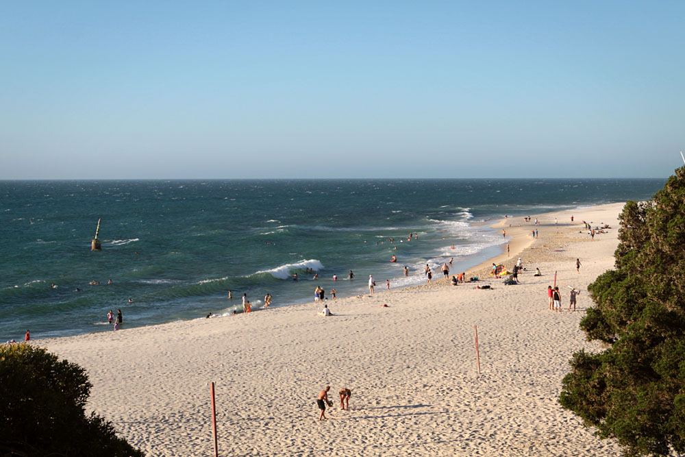 people enjoying the beach